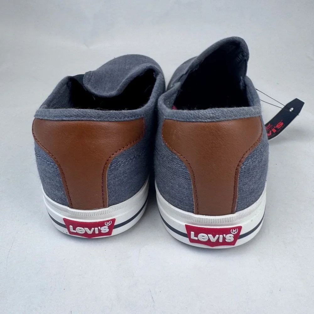 NEW Levis Seaside Denim Men's 10 Navy Slip On Loafers NO BOX